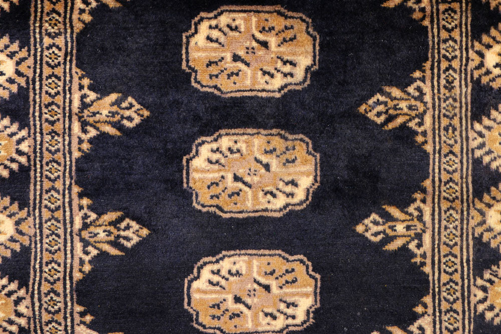 Midnight Blue Bokhara 2' 7 x 9' 3 - No. 39151 - ALRUG Rug Store