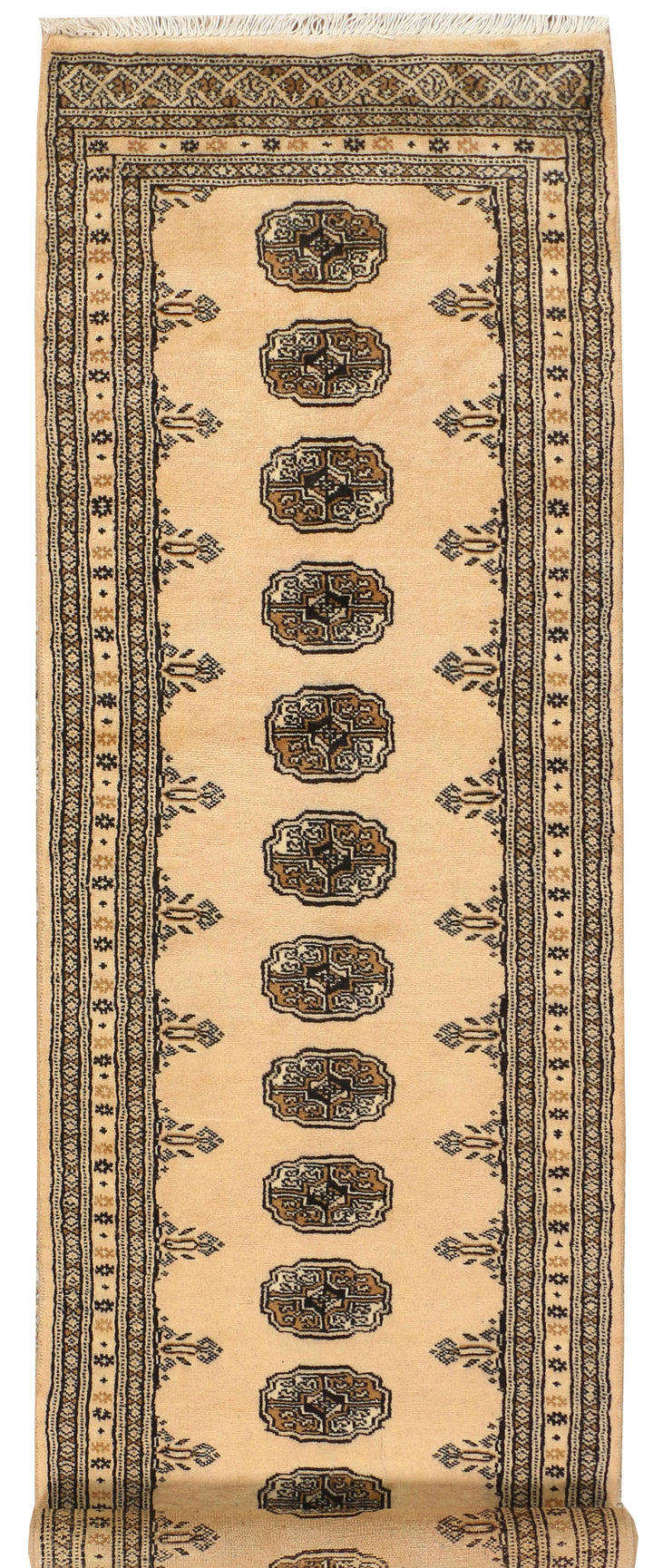Wheat Bokhara 2' 4 x 8' 11 - No. 39159 - ALRUG Rug Store