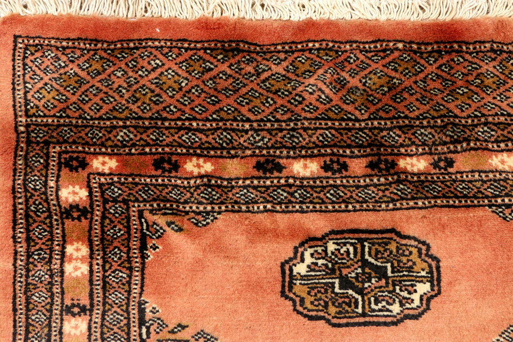 Dark Salmon Bokhara 2' 5 x 10' 3 - No. 39172 - ALRUG Rug Store