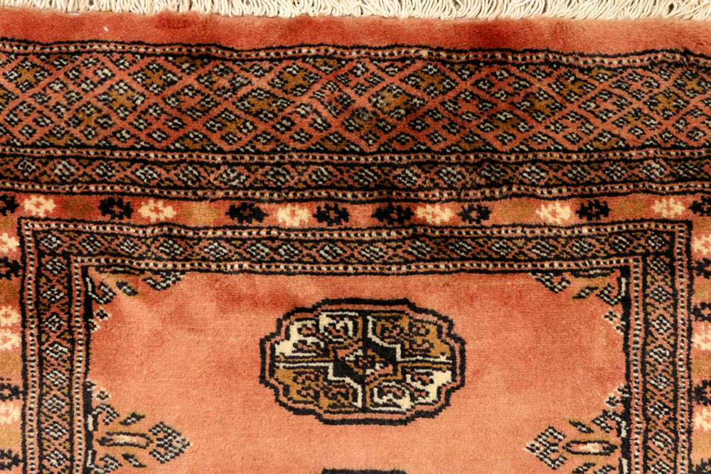 Dark Salmon Bokhara 2' 5 x 10' 3 - No. 39172 - ALRUG Rug Store
