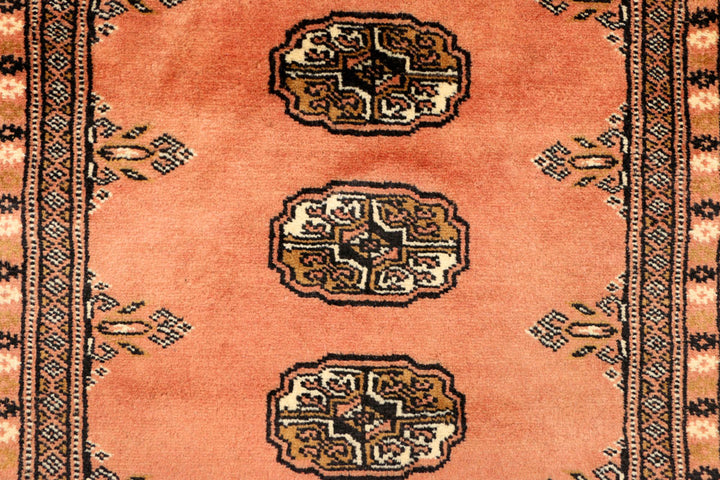 Dark Salmon Bokhara 2' 5 x 10' 3 - No. 39172 - ALRUG Rug Store
