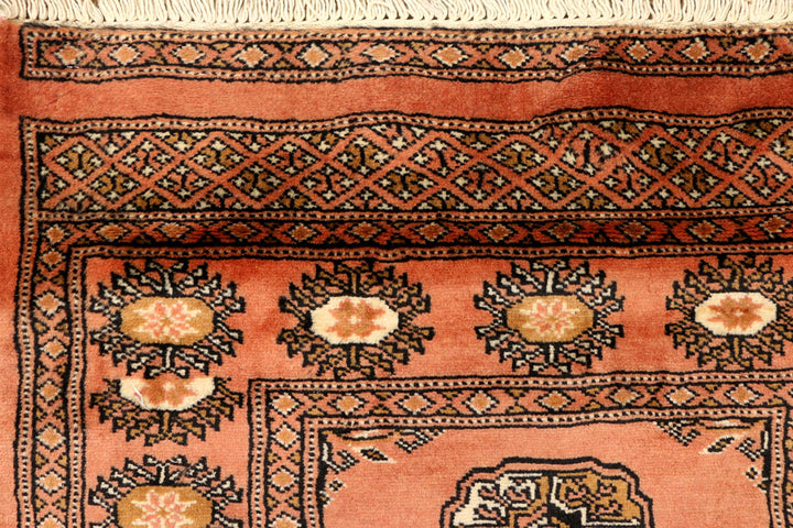 Dark Salmon Bokhara 2' 7 x 9' 7 - No. 39182 - ALRUG Rug Store