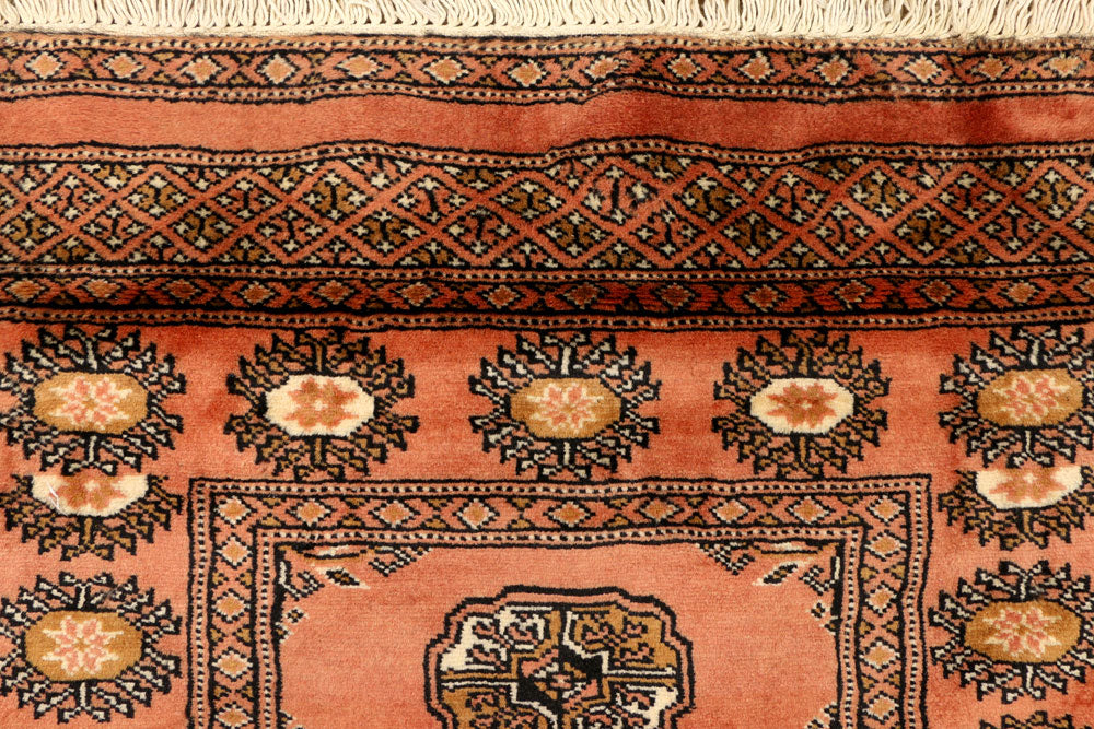 Dark Salmon Bokhara 2' 7 x 9' 7 - No. 39182 - ALRUG Rug Store