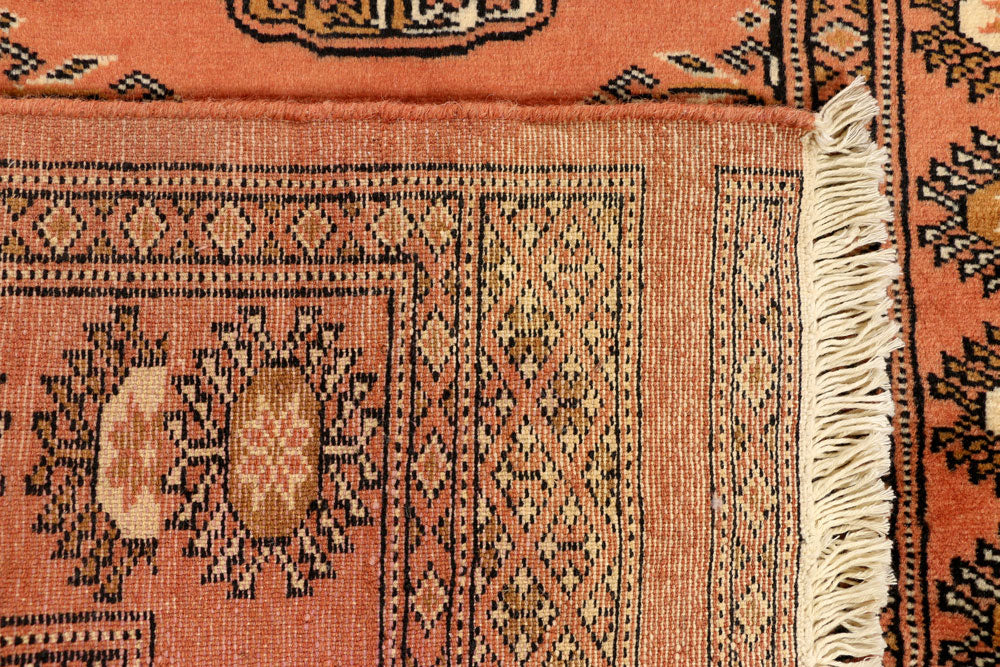 Dark Salmon Bokhara 2' 7 x 9' 7 - No. 39182 - ALRUG Rug Store