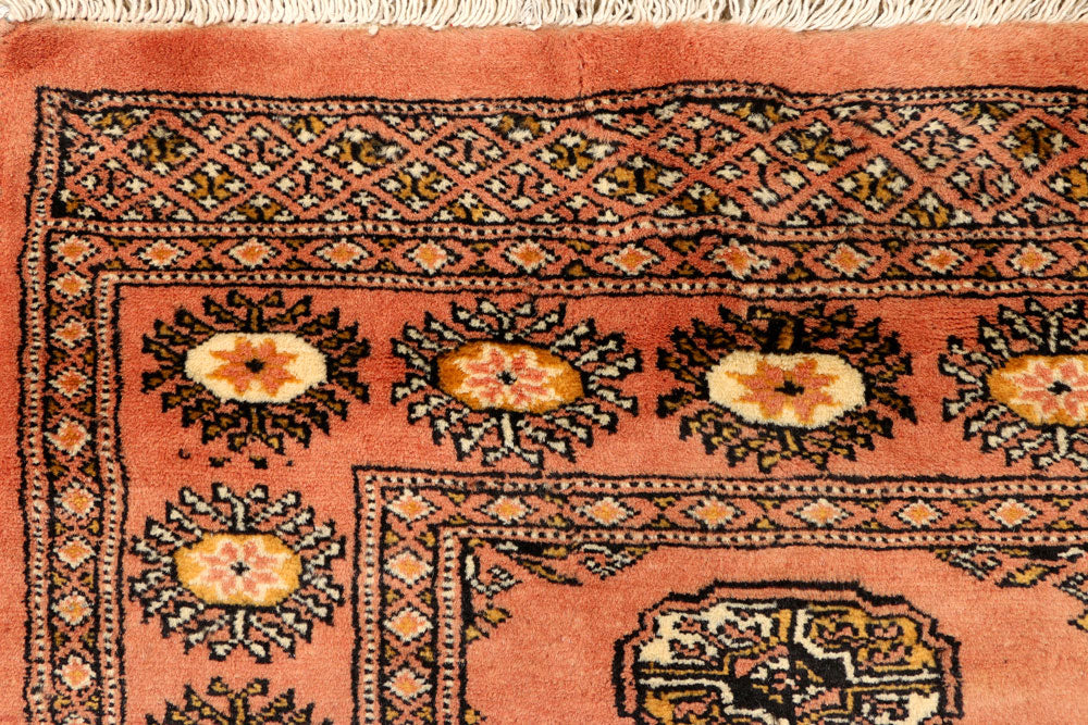 Dark Salmon Bokhara 2' 6 x 10' 10 - No. 39189 - ALRUG Rug Store