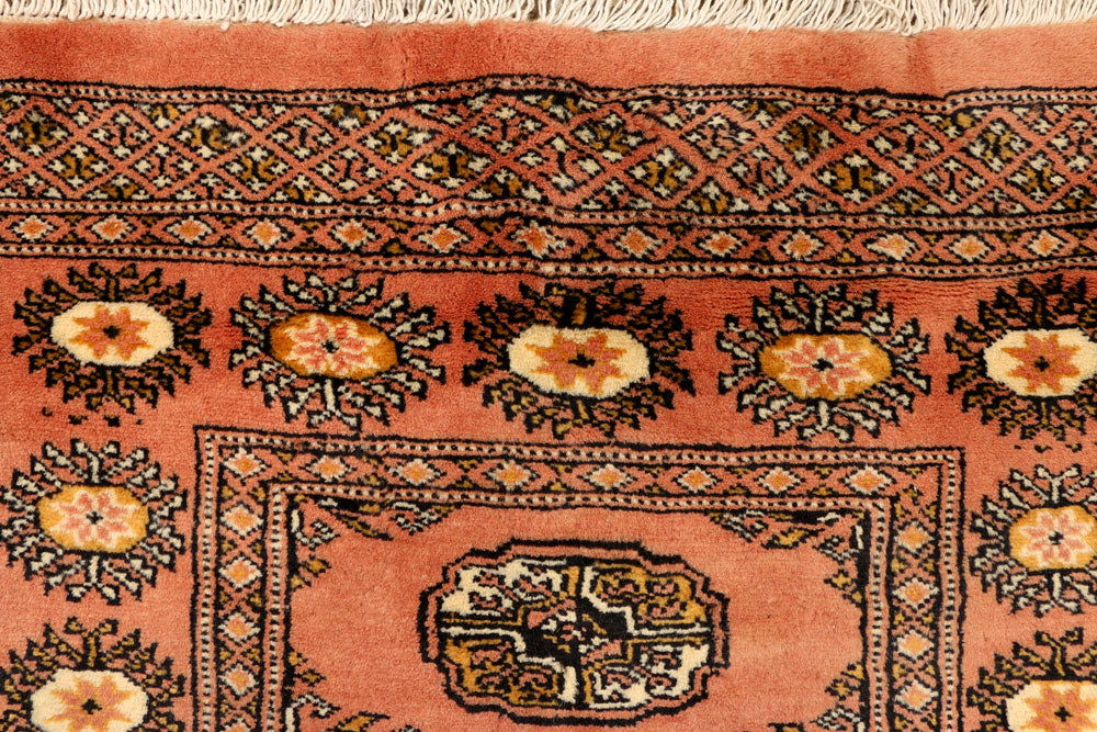 Dark Salmon Bokhara 2' 6 x 10' 10 - No. 39189 - ALRUG Rug Store