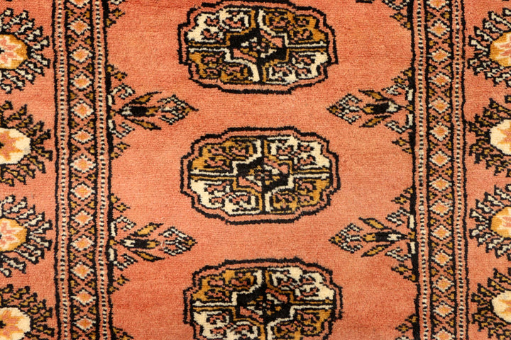 Dark Salmon Bokhara 2' 6 x 10' 10 - No. 39189 - ALRUG Rug Store