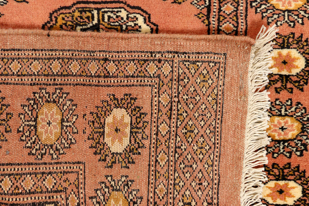 Dark Salmon Bokhara 2' 6 x 10' 10 - No. 39189 - ALRUG Rug Store