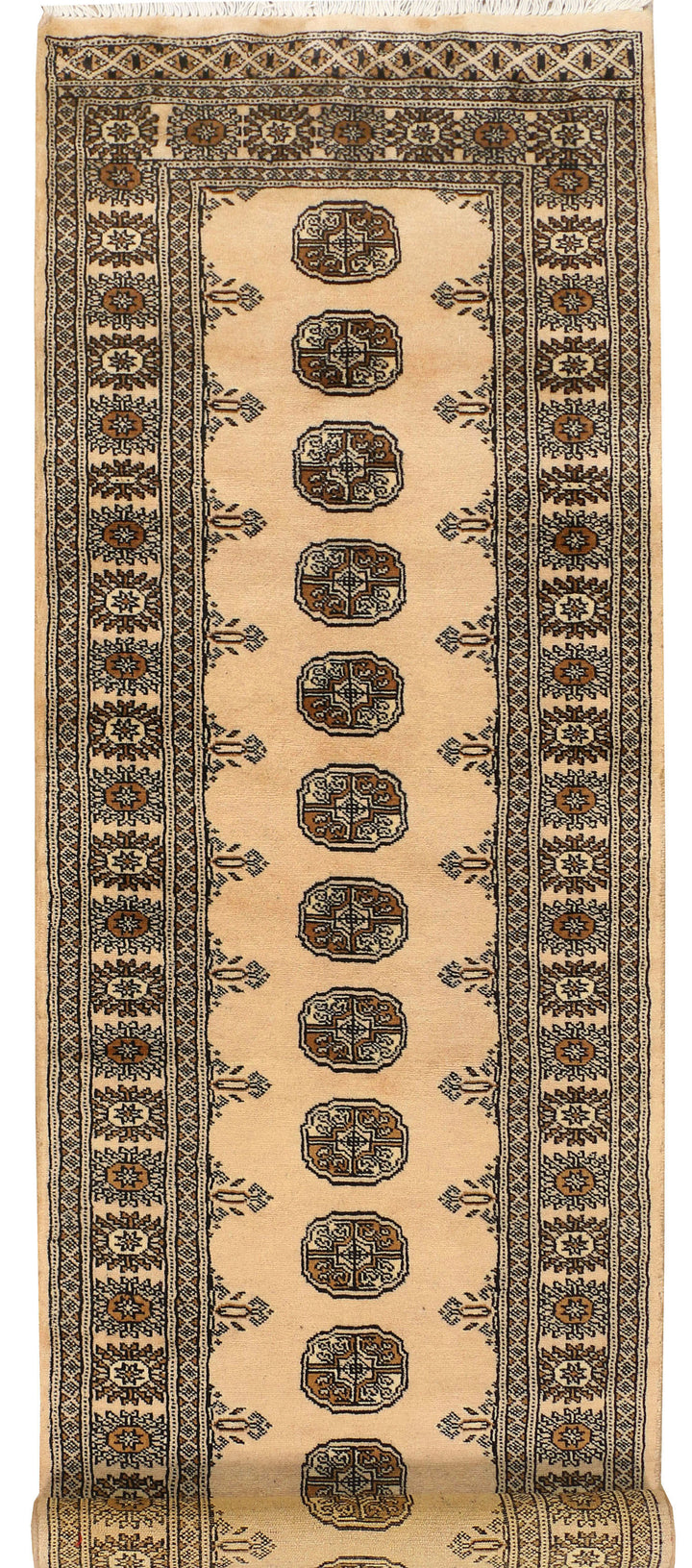 Navajo White Bokhara 2' 6 x 9' 5 - No. 39194 - ALRUG Rug Store