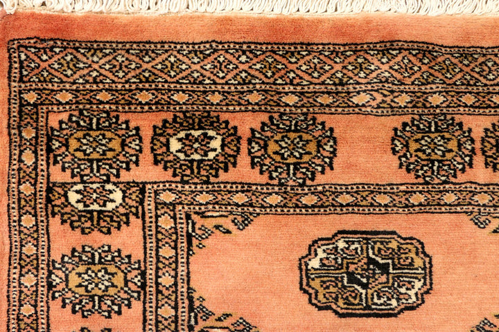 Dark Salmon Bokhara 2' 6 x 7' 5 - No. 39195 - ALRUG Rug Store