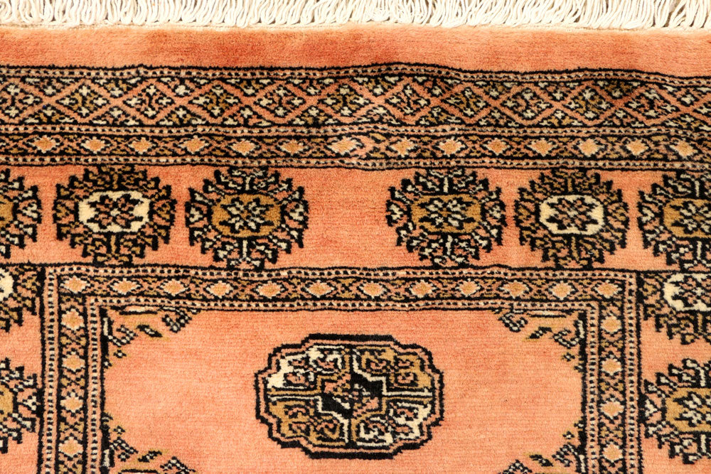 Dark Salmon Bokhara 2' 6 x 7' 5 - No. 39195 - ALRUG Rug Store