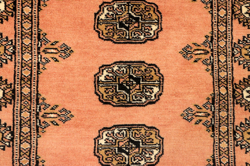 Dark Salmon Bokhara 2' 6 x 7' 5 - No. 39195 - ALRUG Rug Store