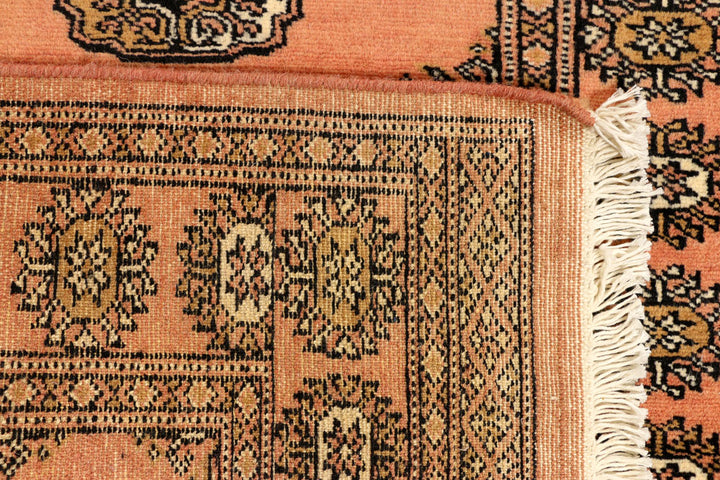 Dark Salmon Bokhara 2' 6 x 7' 5 - No. 39195 - ALRUG Rug Store