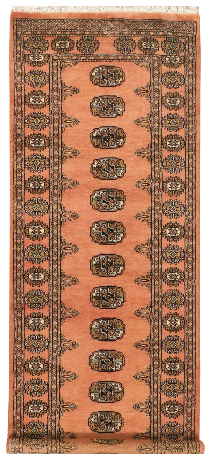 Dark Salmon Bokhara 2' 6 x 7' 5 - No. 39195 - ALRUG Rug Store