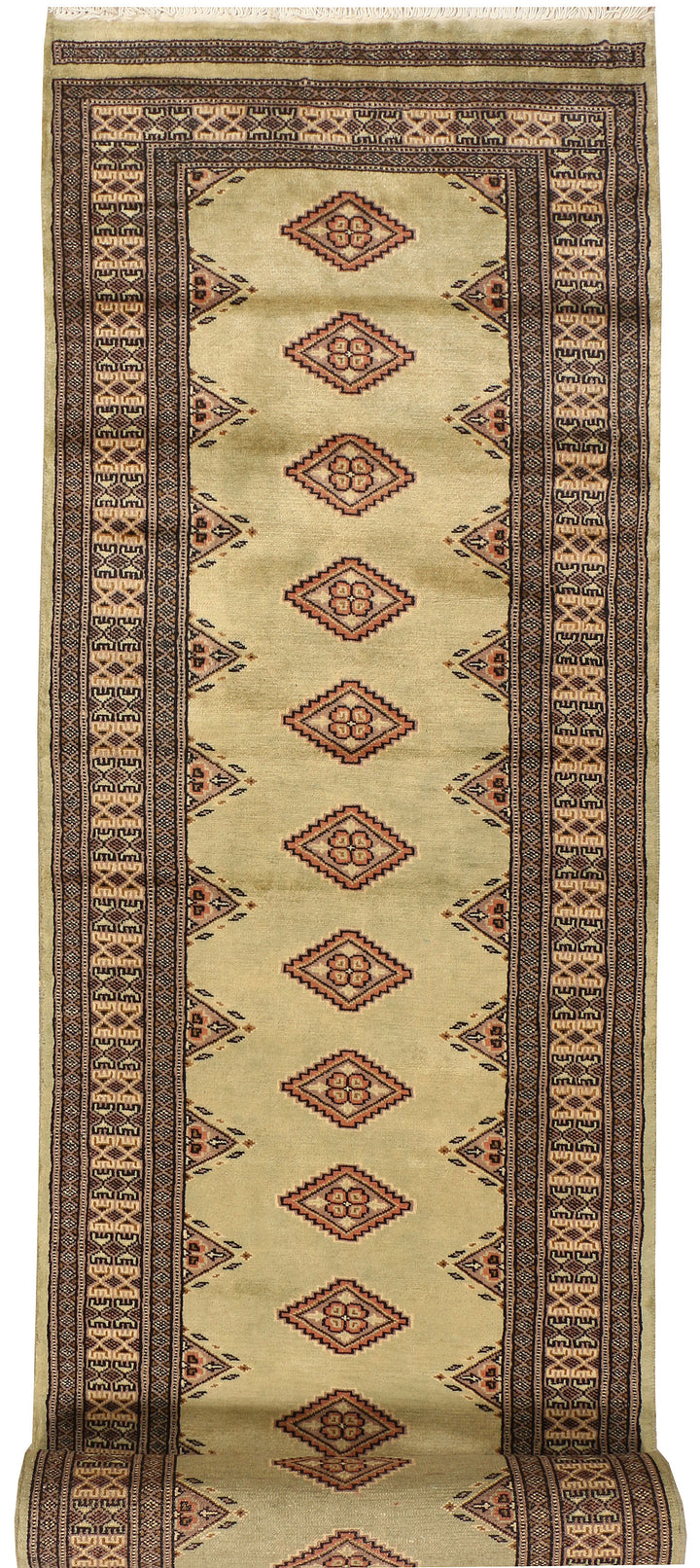 Dark Khaki Jaldar 2' 7 x 14' 3 - No. 39240 - ALRUG Rug Store