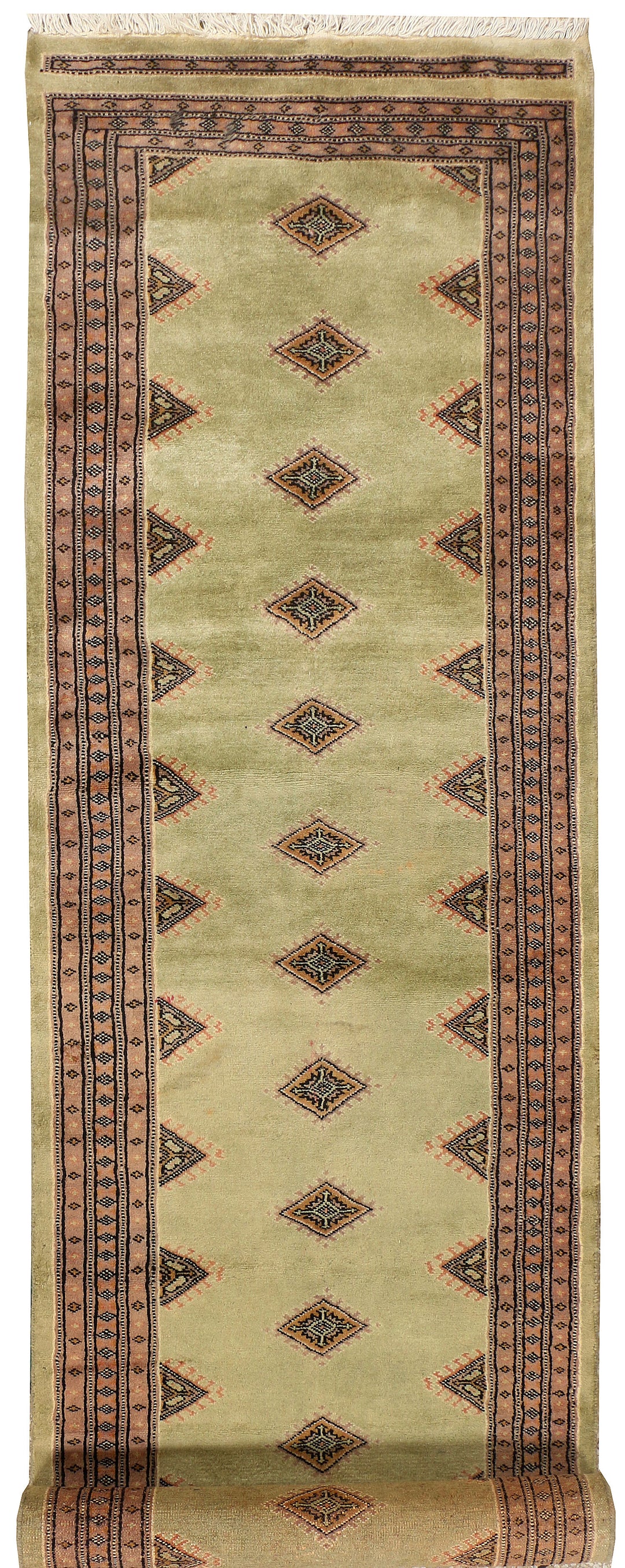 Dark Khaki Jaldar 2' 4 x 10' 6 - No. 39276 - ALRUG Rug Store