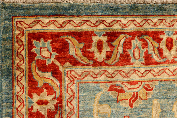 Cadet Blue Oushak 3' 4 x 4' 9 - No. 39346 - ALRUG Rug Store