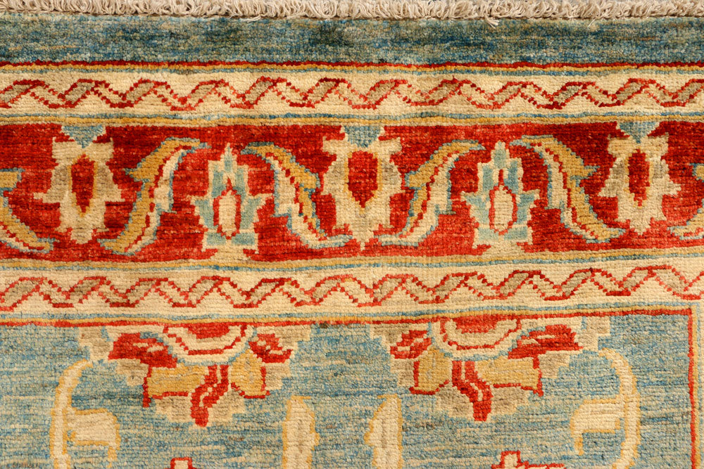 Cadet Blue Oushak 3' 4 x 4' 9 - No. 39346 - ALRUG Rug Store