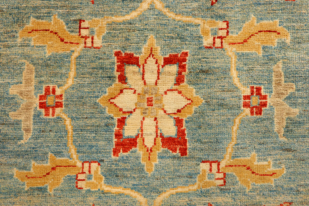 Cadet Blue Oushak 3' 4 x 4' 9 - No. 39346 - ALRUG Rug Store