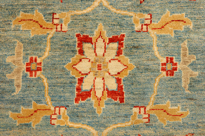 Cadet Blue Oushak 3' 4 x 4' 9 - No. 39346 - ALRUG Rug Store