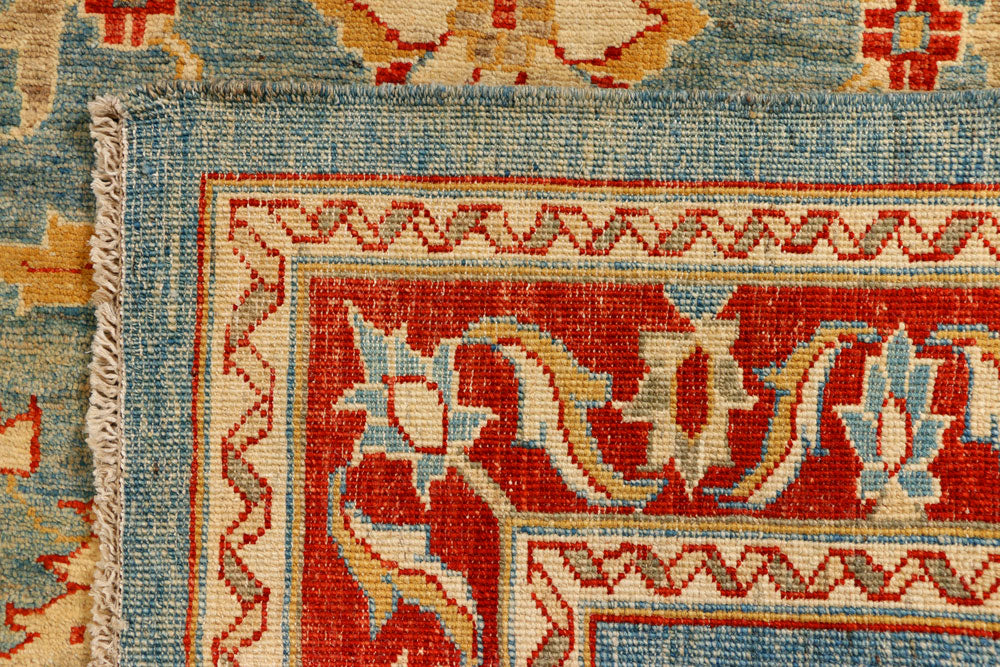 Cadet Blue Oushak 3' 4 x 4' 9 - No. 39346 - ALRUG Rug Store