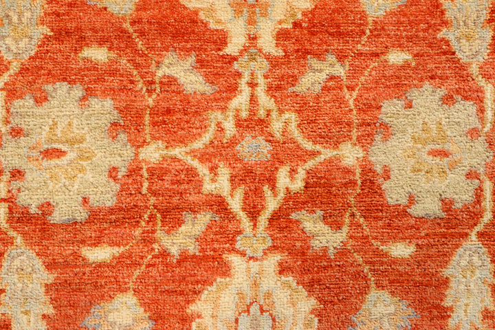Orange Red Oushak 3' 1 x 5' 4 - No. 39348 - ALRUG Rug Store