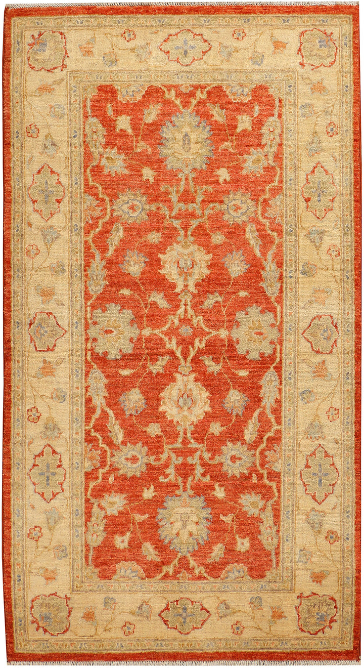 Orange Red Oushak 3' 1 x 5' 4 - No. 39348 - ALRUG Rug Store