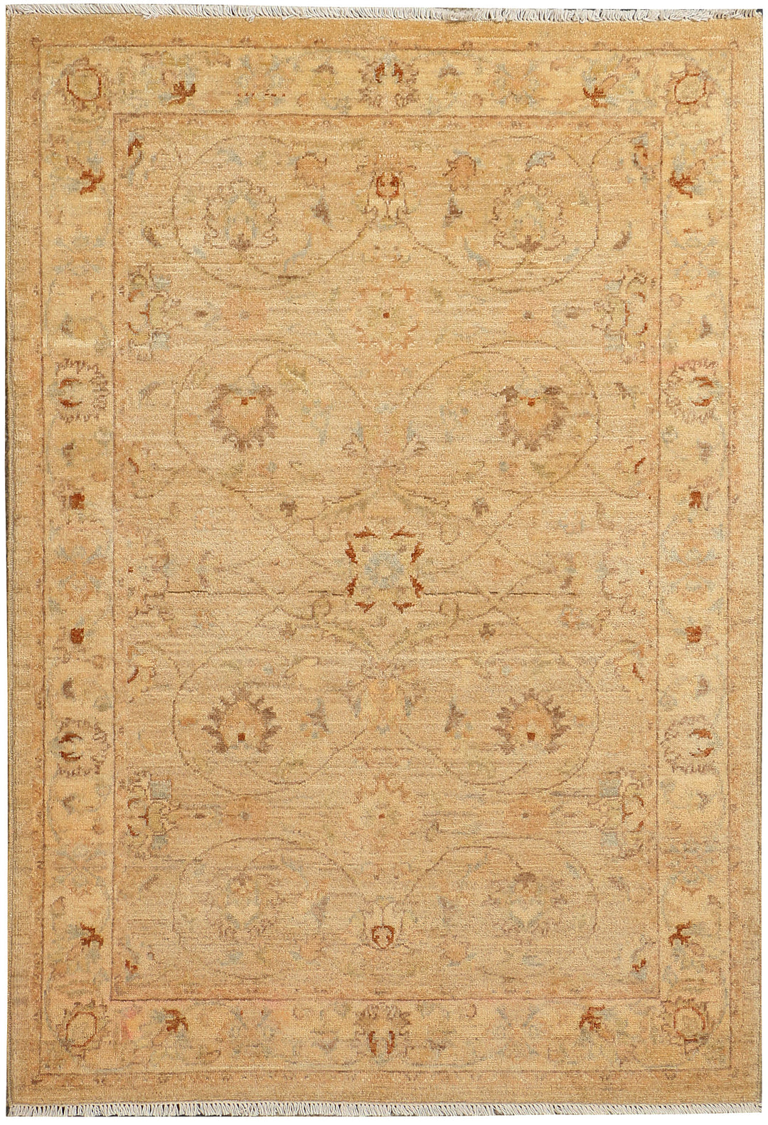 Tan Oushak 3' 5 x 4' 10 - No. 39352 - ALRUG Rug Store