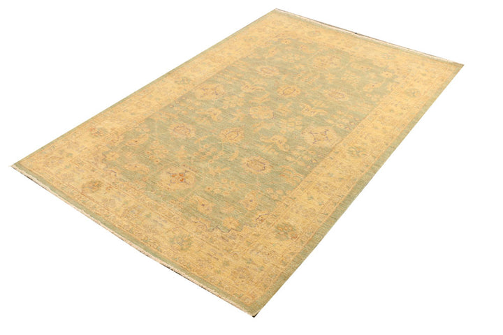 Dark Khaki Oushak 4' 2 x 6' 1 - No. 39377 - ALRUG Rug Store