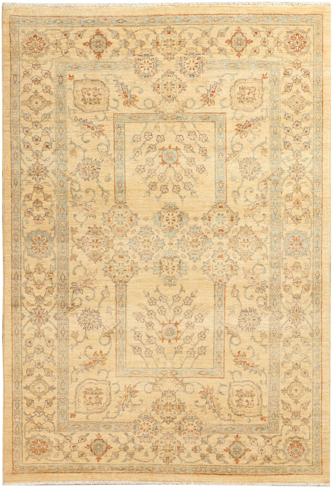 Navajo White Oushak 4' 7 x 6' 7 - No. 39400 - ALRUG Rug Store