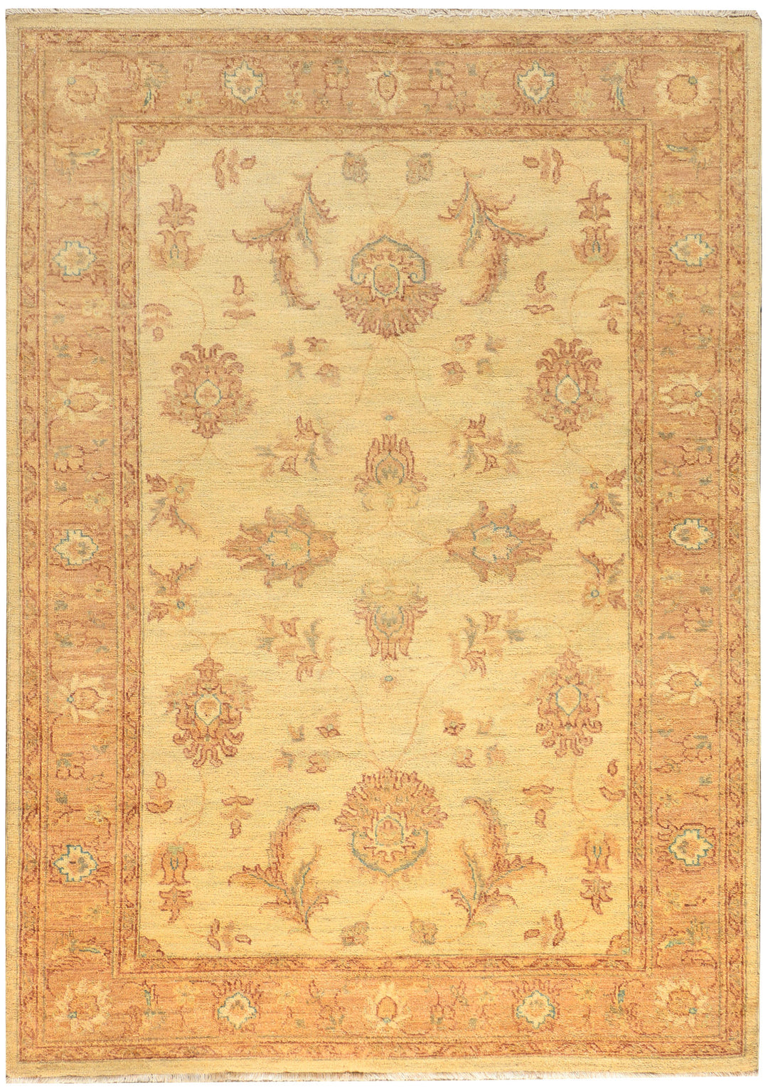 Wheat Oushak 4' 7 x 6' 8 - No. 39406 - ALRUG Rug Store
