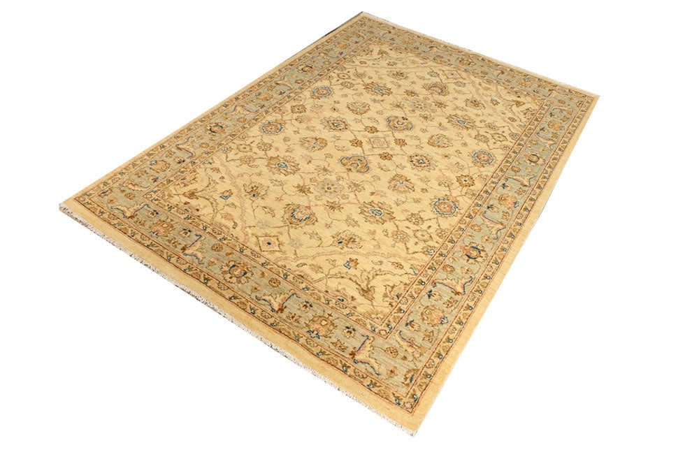 Wheat Ziegler 4' 6 x 6' 6 - No. 39414 - ALRUG Rug Store