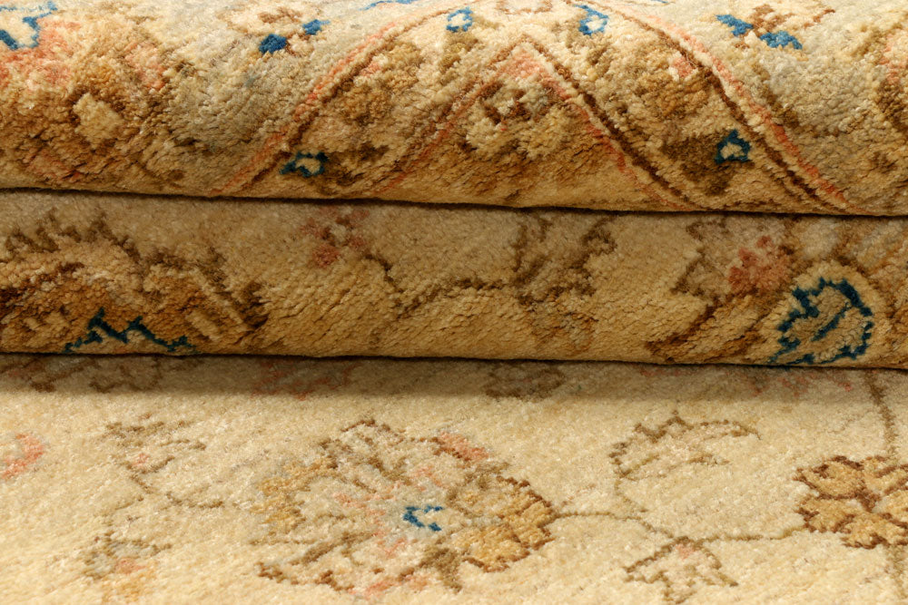 Wheat Ziegler 4' 6 x 6' 6 - No. 39414 - ALRUG Rug Store