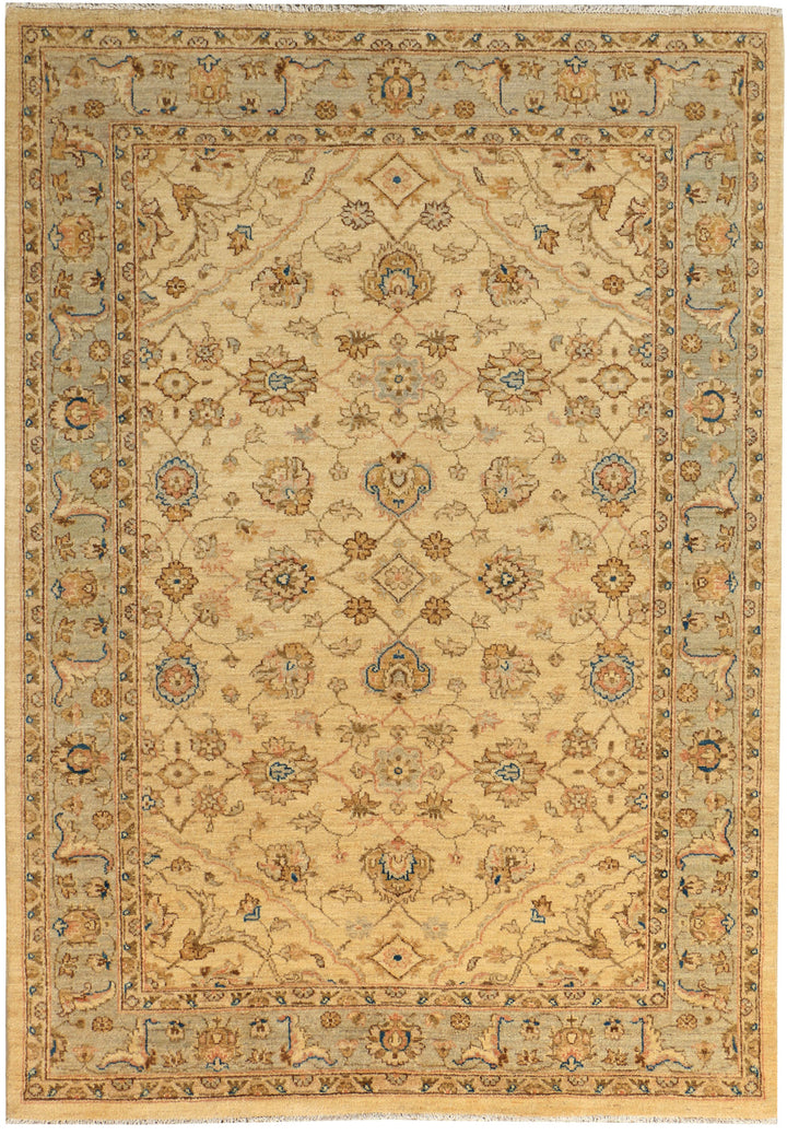 Wheat Ziegler 4' 6 x 6' 6 - No. 39414 - ALRUG Rug Store