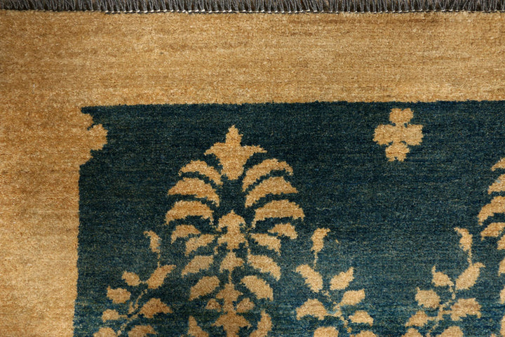 Cadet Blue Gabbeh 4' 1 x 6' 1 - No. 39415 - ALRUG Rug Store