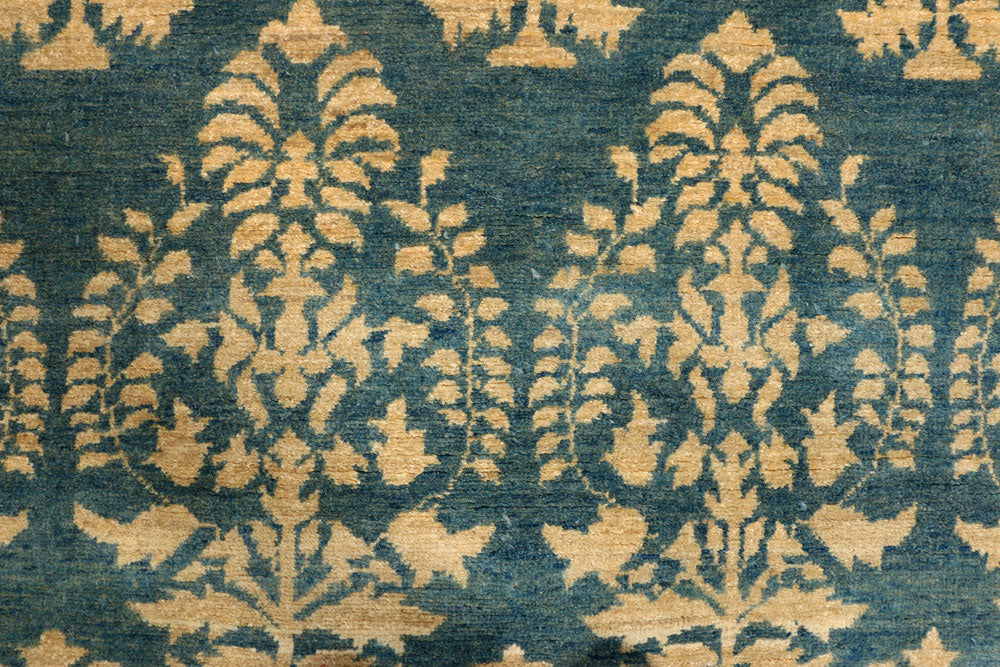 Cadet Blue Gabbeh 4' 1 x 6' 1 - No. 39415 - ALRUG Rug Store