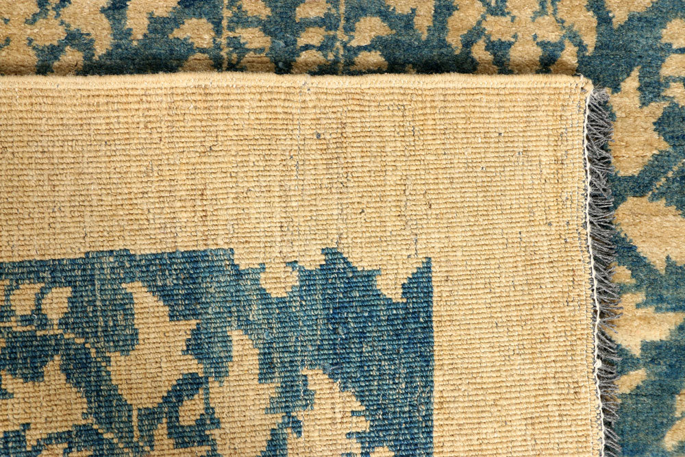 Cadet Blue Gabbeh 4' 1 x 6' 1 - No. 39415 - ALRUG Rug Store