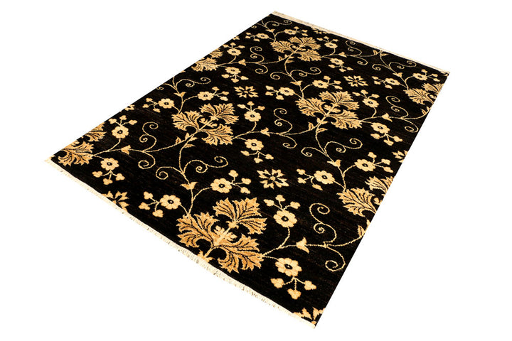 Saddle Brown Gabbeh 4' 7 x 6' 6 - No. 39418 - ALRUG Rug Store