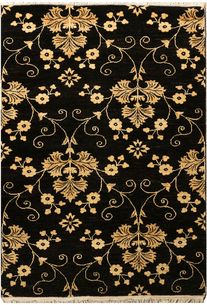 Saddle Brown Gabbeh 4' 7 x 6' 6 - No. 39418 - ALRUG Rug Store