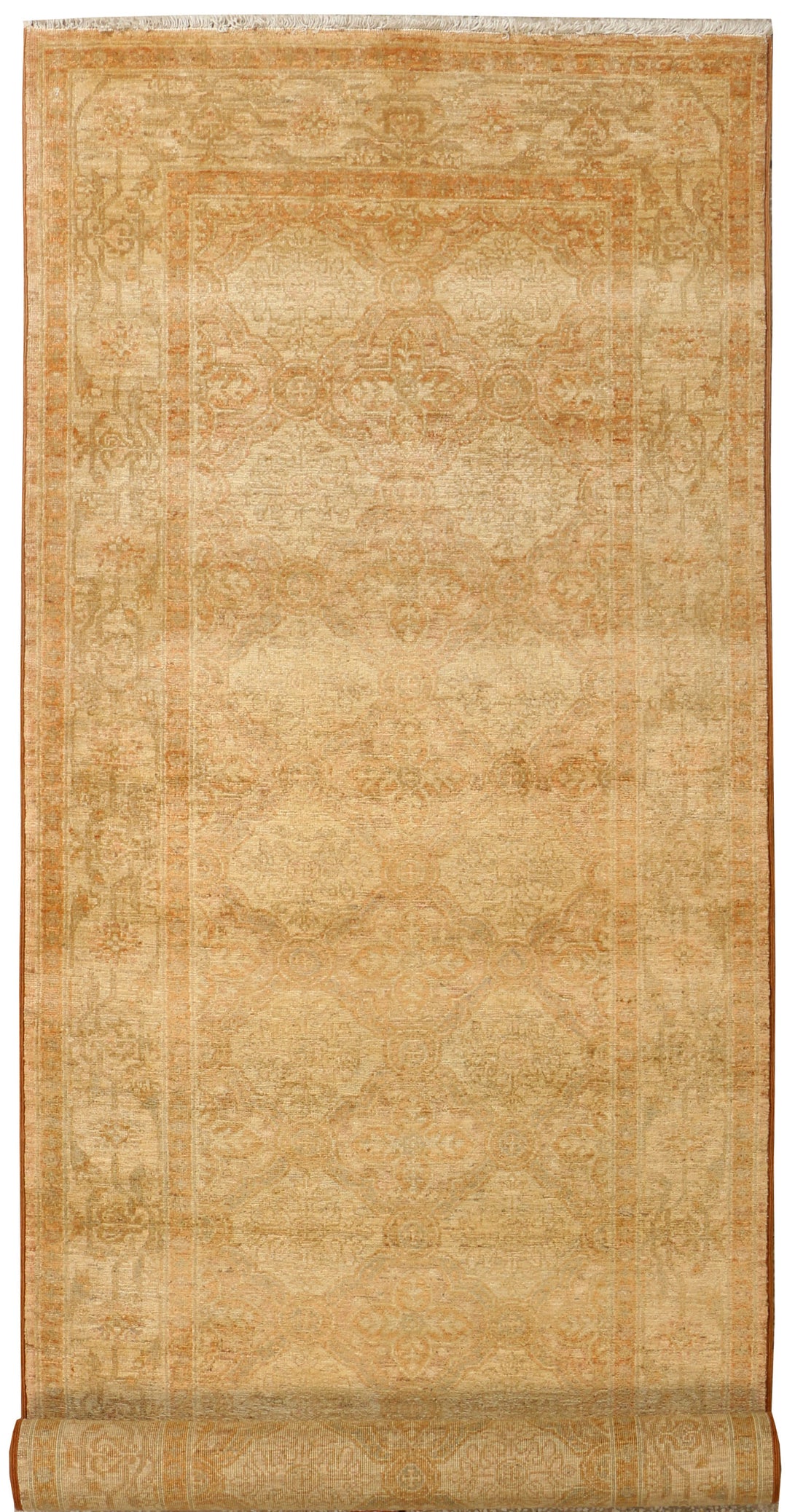 Tan Oushak 3' 2 x 10' 1 - No. 39439 - ALRUG Rug Store