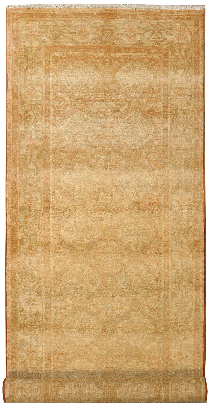 Tan Oushak 3' 2 x 10' 1 - No. 39439 - ALRUG Rug Store
