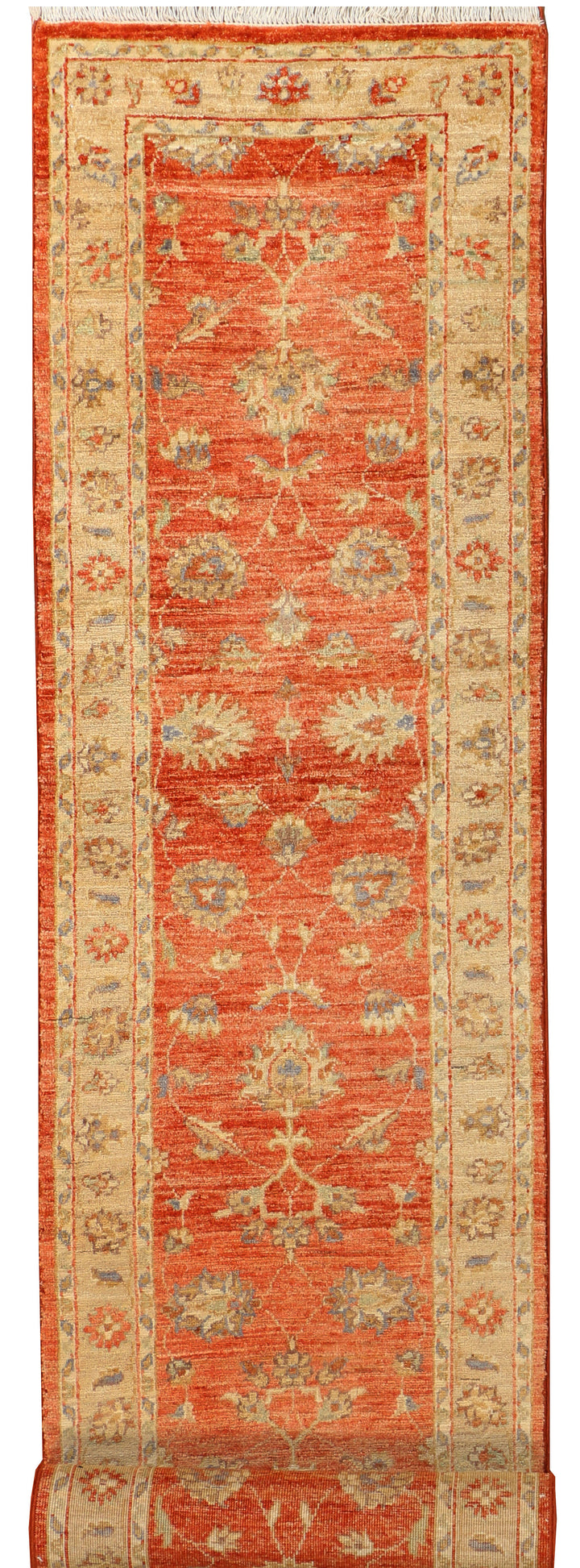 Tomato Oushak 2' 1 x 10' 6 - No. 39456 - ALRUG Rug Store