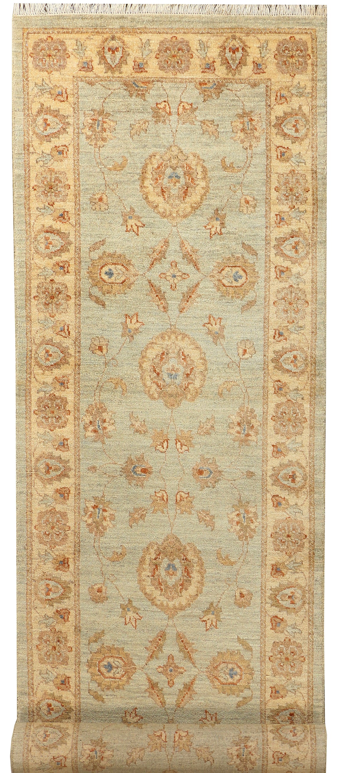 Light Grey Oushak 2' 7 x 10' 9 - No. 39460 - ALRUG Rug Store