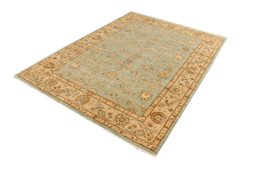Cadet Blue Ziegler 5' 6 x 7' 4 - No. 39479 - ALRUG Rug Store