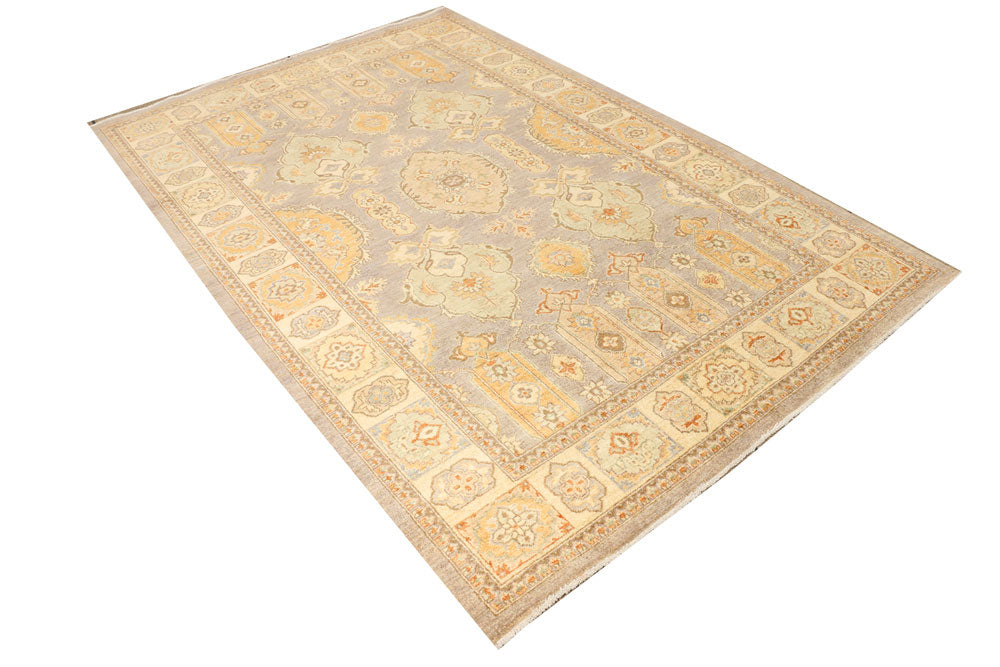 Dark Grey Oushak 5' 6 x 7' 9 - No. 39508 - ALRUG Rug Store