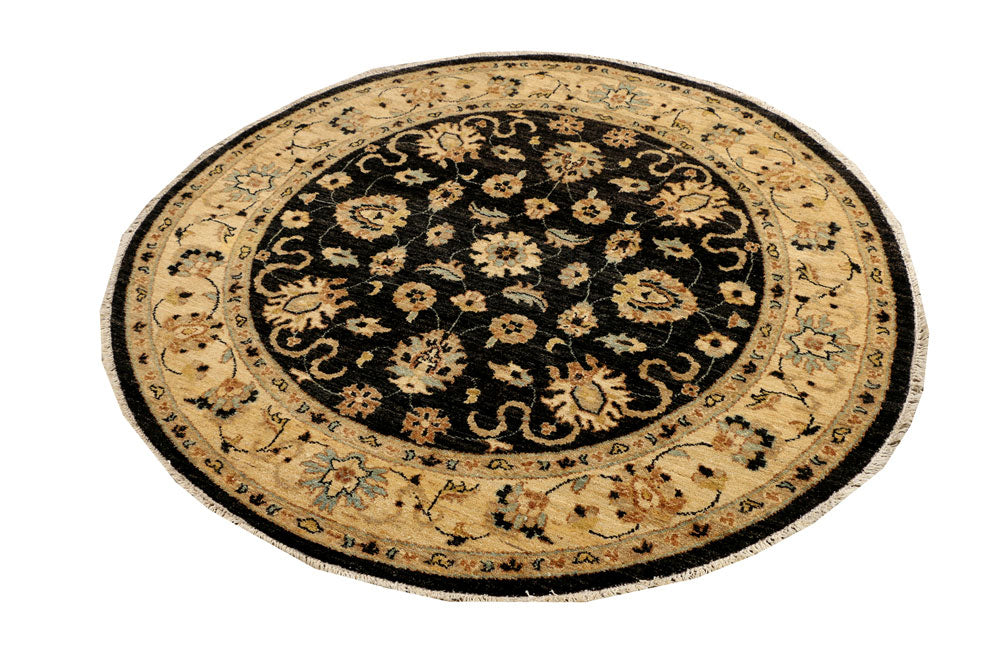 Black Ziegler 5' x 5' - No. 39514 - ALRUG Rug Store