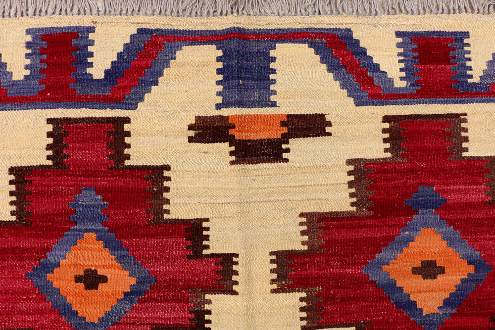 Multi Colored Kilim 6' x 7' 10 - No. 39526 - ALRUG Rug Store