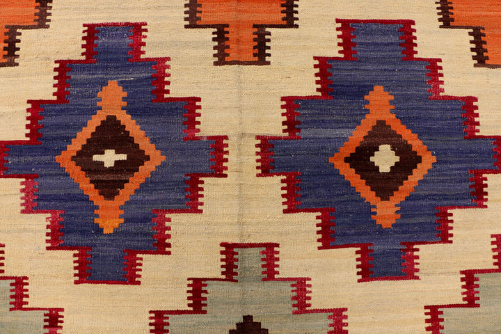 Multi Colored Kilim 6' x 7' 10 - No. 39526 - ALRUG Rug Store