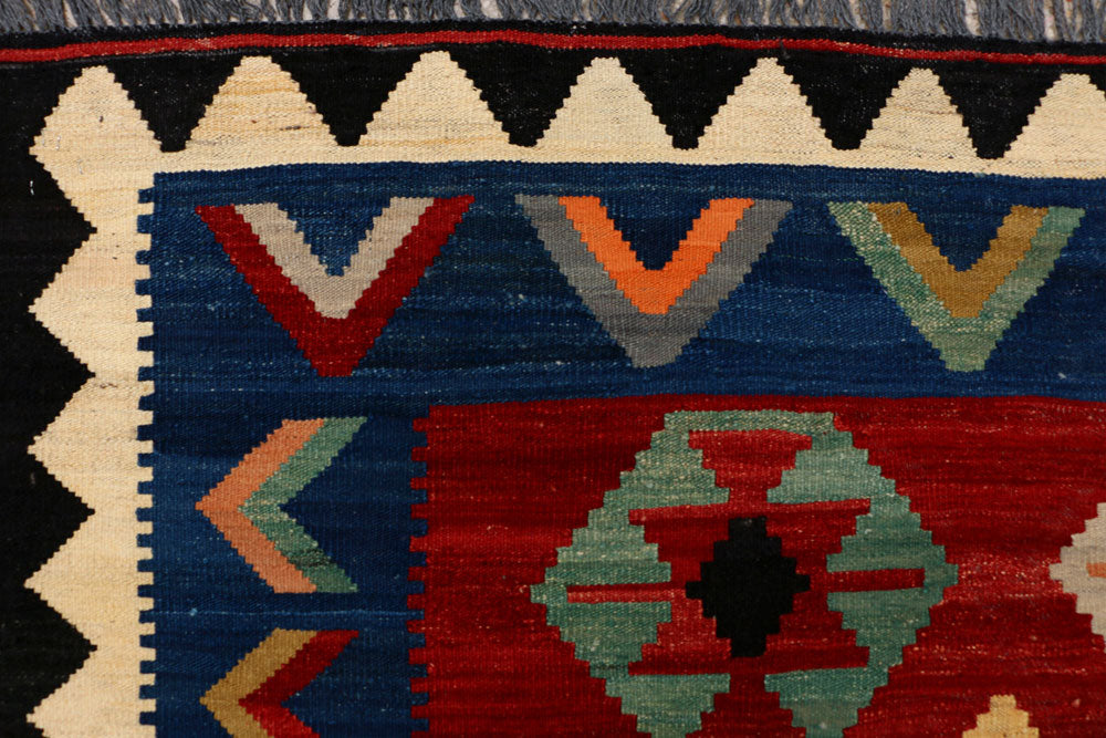 Dark Red Kilim 6' x 8' - No. 39528 - ALRUG Rug Store