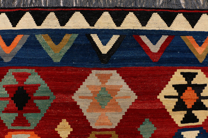 Dark Red Kilim 6' x 8' - No. 39528 - ALRUG Rug Store